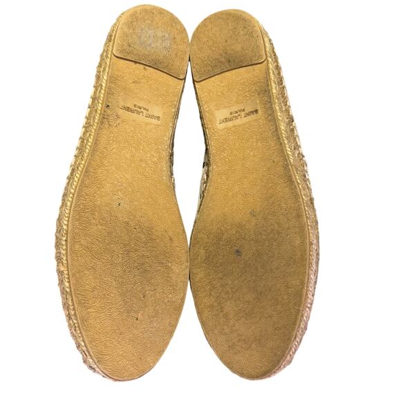 Yves Saint Laurent Signature Logo Polka Dot Espadrilles Women’s Size 36 /6 US - Picture 8 of 8